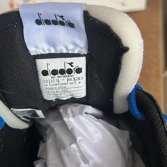 Diadora X Men Magic Basket Low Storm Black Blue - Picture 7 of 10